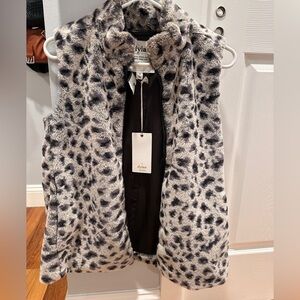 Dylan Gray and Black Faux Fur Vest